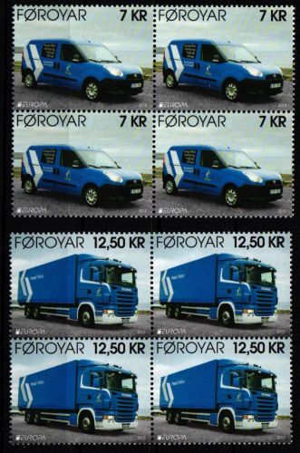 Dänemark Färöer 781-782 postfrisch als Viererblock #NO936