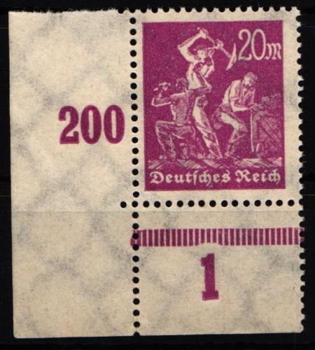Deutsches Reich 241 postfrisch vom Eckrand #NL640