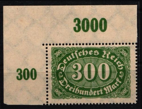 Deutsches Reich 249 P OR postfrisch vom Eckrand #NL654