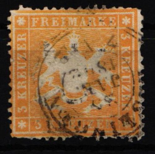 Württemberg 17 gestempelt