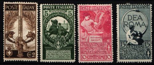 Italien 100-103 mit Falz #NK004