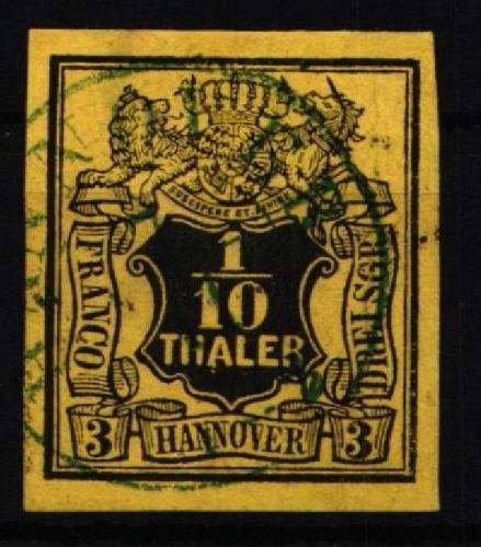 Hannover 5 gestempelt breitrandig #NK055