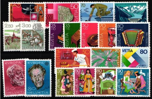Schweiz Jahrgang 1985 mit 1288-1307 postfrisch #NO122