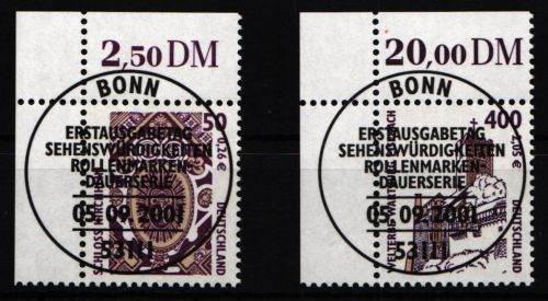 BRD 2210-2211 gestempelt als Eckrand #NP673
