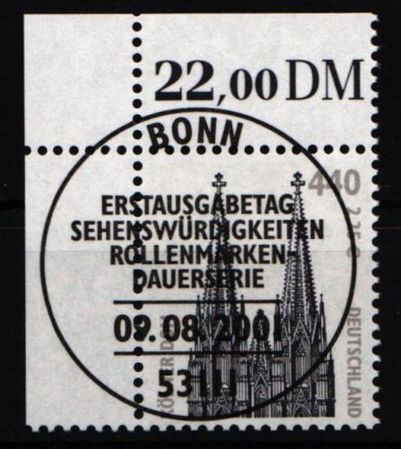 BRD 2206 gestempelt als Eckrand #NP674