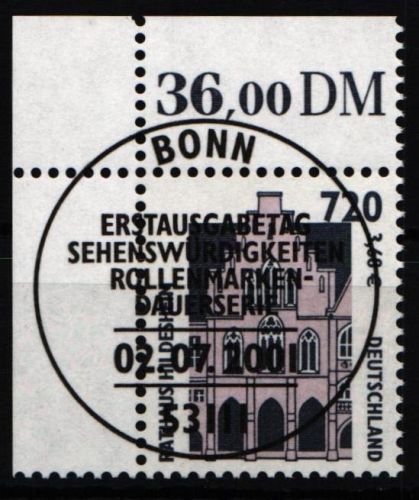 BRD 2197 gestempelt als Eckrand #NP675