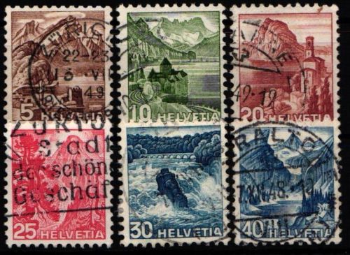 Schweiz 500-505 gestempelt