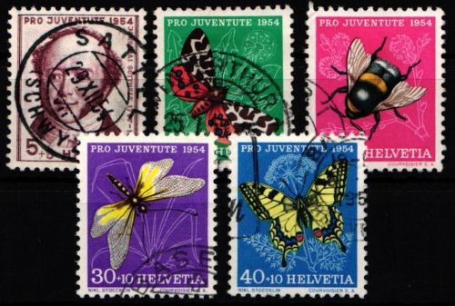 Schweiz 602-606 gestempelt #NP468