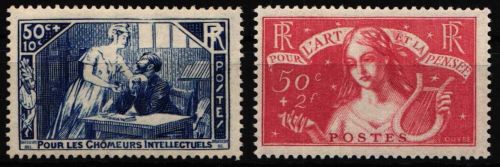 Frankreich 303-304 mit Falz #NF946