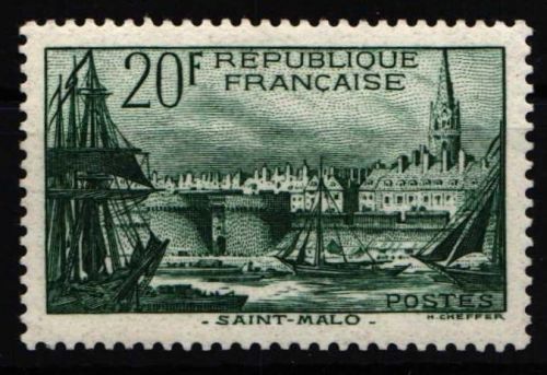 Frankreich 415 mit Falz