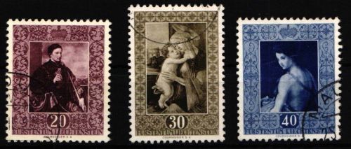 Liechtenstein 306-308 gestempelt Kunst #NM072