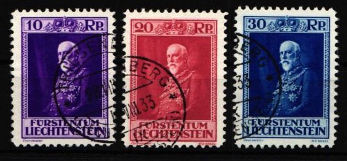 Liechtenstein 122-124 gestempelt #NS107