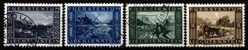 Liechtenstein 218-221 gestempelt