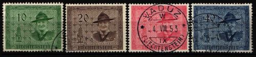 Liechtenstein 315-318 gestempelt