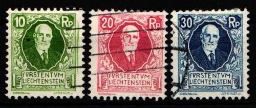 Liechtenstein 72-74 gestempelt