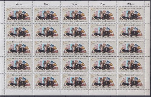 BRD Bund 1300 postfrisch Bogen #NQ229