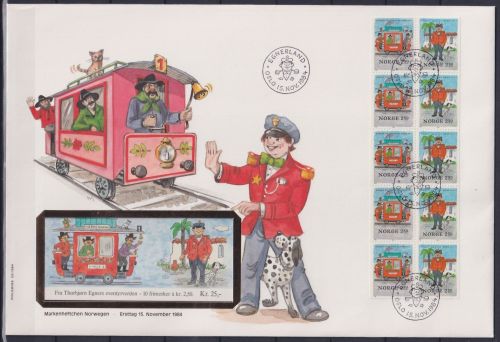 Norwegen 916-917 gestempelt Ersttag vom Markenheftchen #NP719