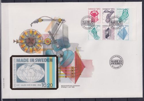 Schweden 1282-1287 gestempelt Ersttag vom Markenheftchen #NP792