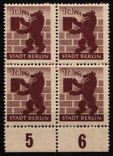 SBZ 4 A a wa z postfrisch Berlin und Brandenburg #NQ278