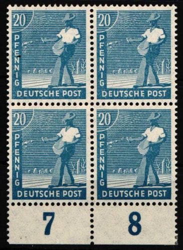 Gemeinschaftsausgaben 950 P 4er Block UR postfrisch Kontrollrat #NQ354