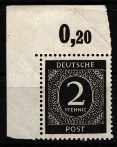 Deutschland Gemeinschaftsausgaben 912 P OR Ecke ol ndgz. postfrisch