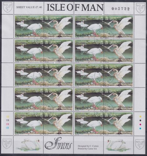 Großbritannien Isle of Man 478-483 gestempelt als Kleinbogensatz #NQ806