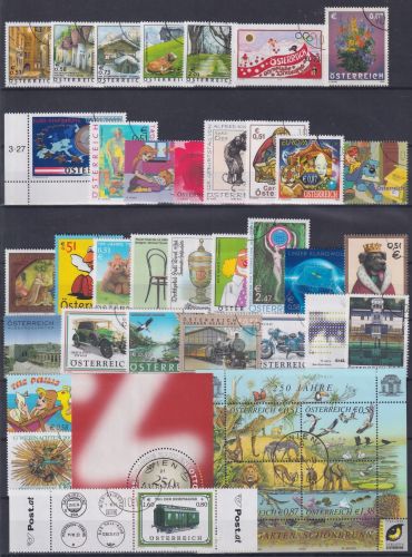 Österreich Jahrgang 2002 gestempelt