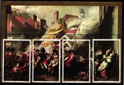 Großbritannien Jersey 234-237, Block 2 gestempelt #NQ895