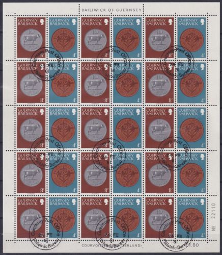 Großbritannien Guernsey 176, 180 als Kleinbogen #NQ909
