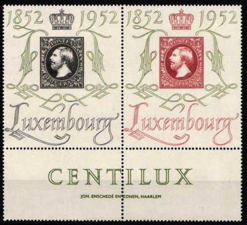 Luxemburg 488-489 postfrisch Unterrand leicht gefaltet #NS240