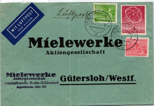 Berlin 71 auf Brief als Mischfrankatur portogerecht #NR882
