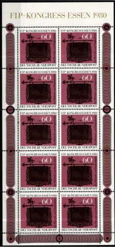 Bundesrepublik Deutschland 1065 postfrisch als Kleinbogen #NQ074