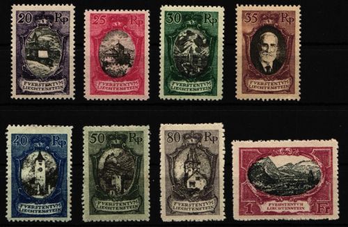 Liechtenstein 53-60 mit Falz #NR526
