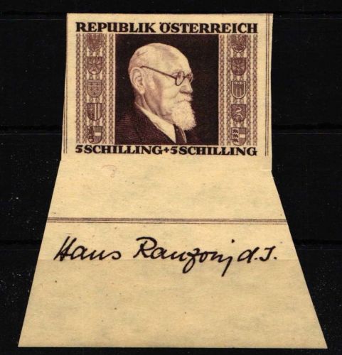 Österreich 775 B postfrisch Renner mit Blockrand #NR534