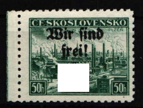 Sudetenland Rumburg 51 II postfrisch PF oberer Balken des HK fehlt #NK174