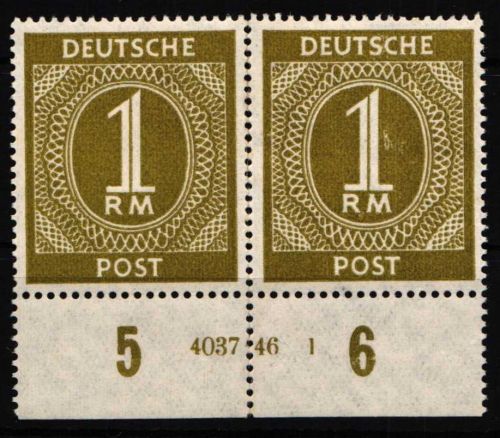 Alliierte Besetzung 937 HAN postfrisch H 4037.46 1, gefaltet #NU071