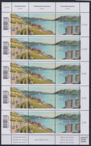 Schweiz 2221-2223 postfrisch als Kleinbogen #NT700