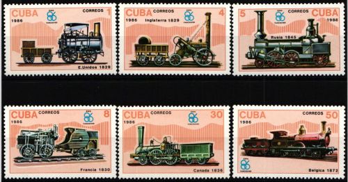 Cu (ba) 3017-3022 postfrisch Lokomotiven #NT411