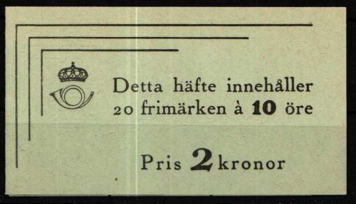 Schweden 356 D postfrisch als Markenheft #NT652