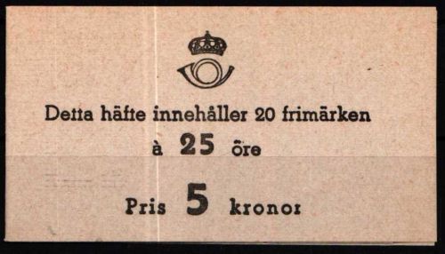 Schweden 359 D postfrisch als Markenheft #NT653