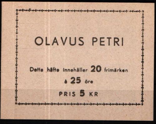 Schweden 367 D postfrisch als Markenheft #NT655