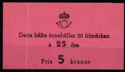 Schweden 370 D postfrisch als Markenheft #NT656