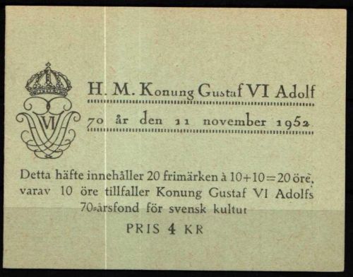 Schweden 376 D postfrisch als Markenheft #NT657