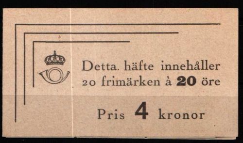 Schweden 369 D postfrisch als Markenheft #NT659