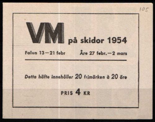 Schweden 388 D postfrisch als Markenheft #NT663