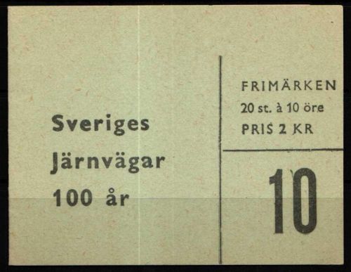 Schweden 418 D postfrisch als Markenheft #NT672