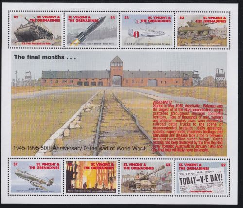 St. Vincent 3093-3100 postfrisch als Kleinbogen #NT482