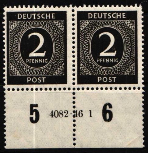 Alliierte Besetzung 912 HAN postfrisch H 4082.46 1, gefaltet #NU241