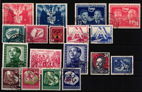 DDR Jahrgang 1951 mit 280-297 gestempelt