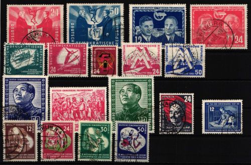 DDR Jahrgang 1951 mit 280-297 gestempelt komplett #NU270